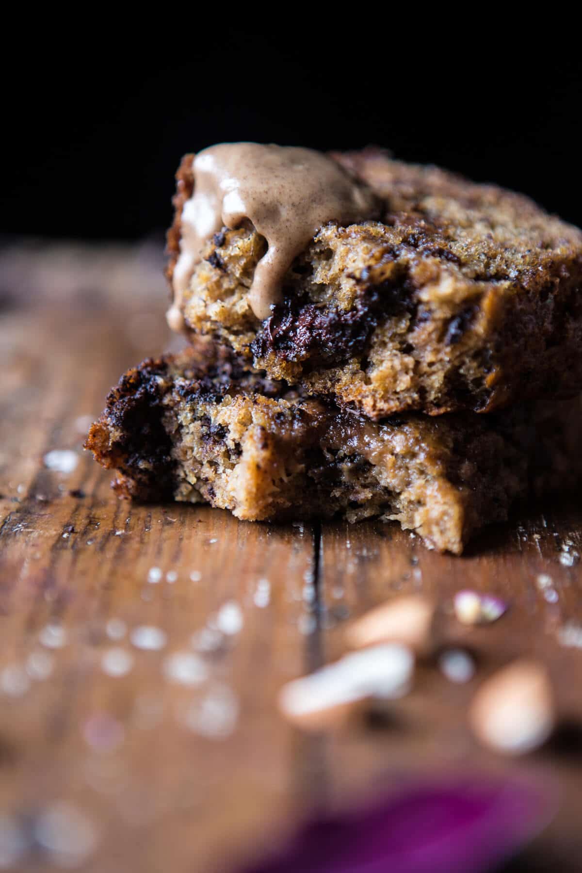 Chocolate Chip Almond Butter Banana Bread | halfbakedharvest.com @hbharvest