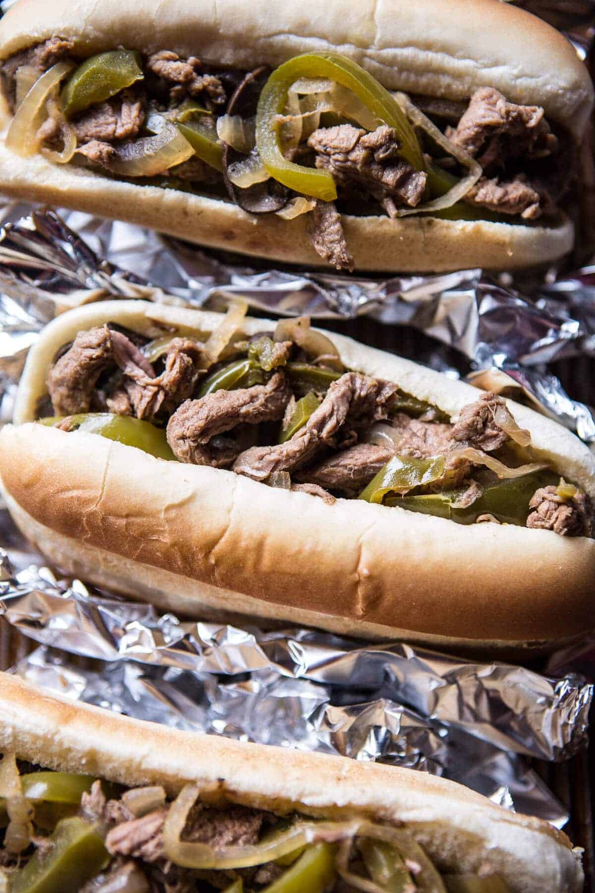 Crockpot Philly Cheesesteaks | halfbakedharvest.com @hbharvest