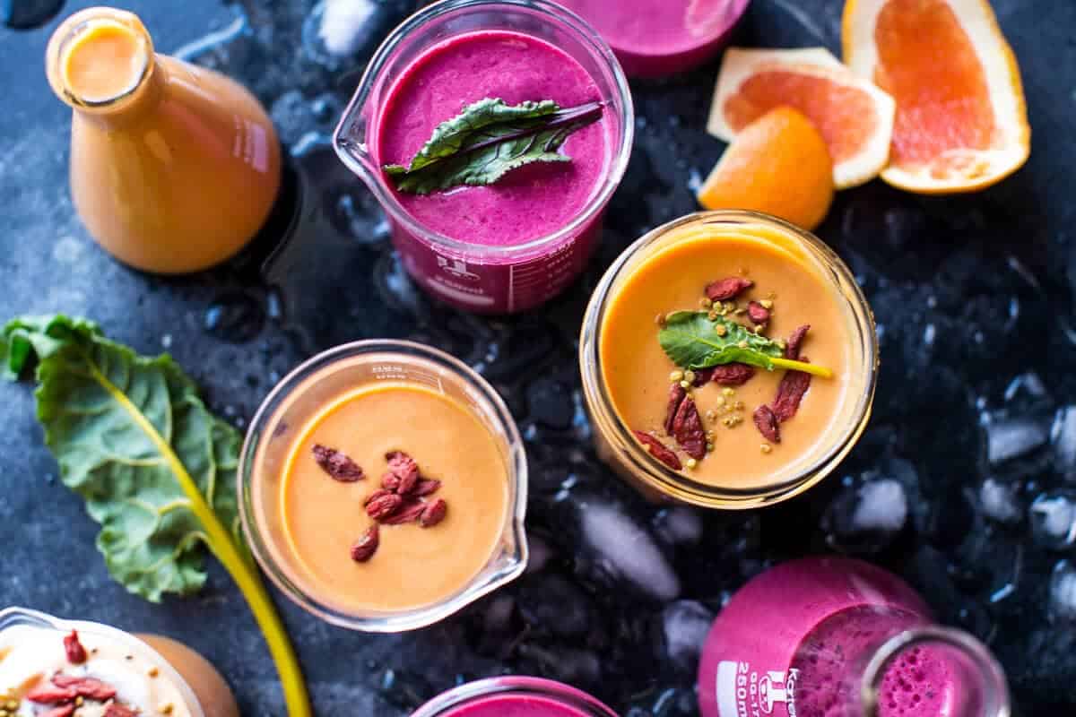 Power Food Fruit Smoothies 2 Ways | halfbakedharvest.com @hbharvest