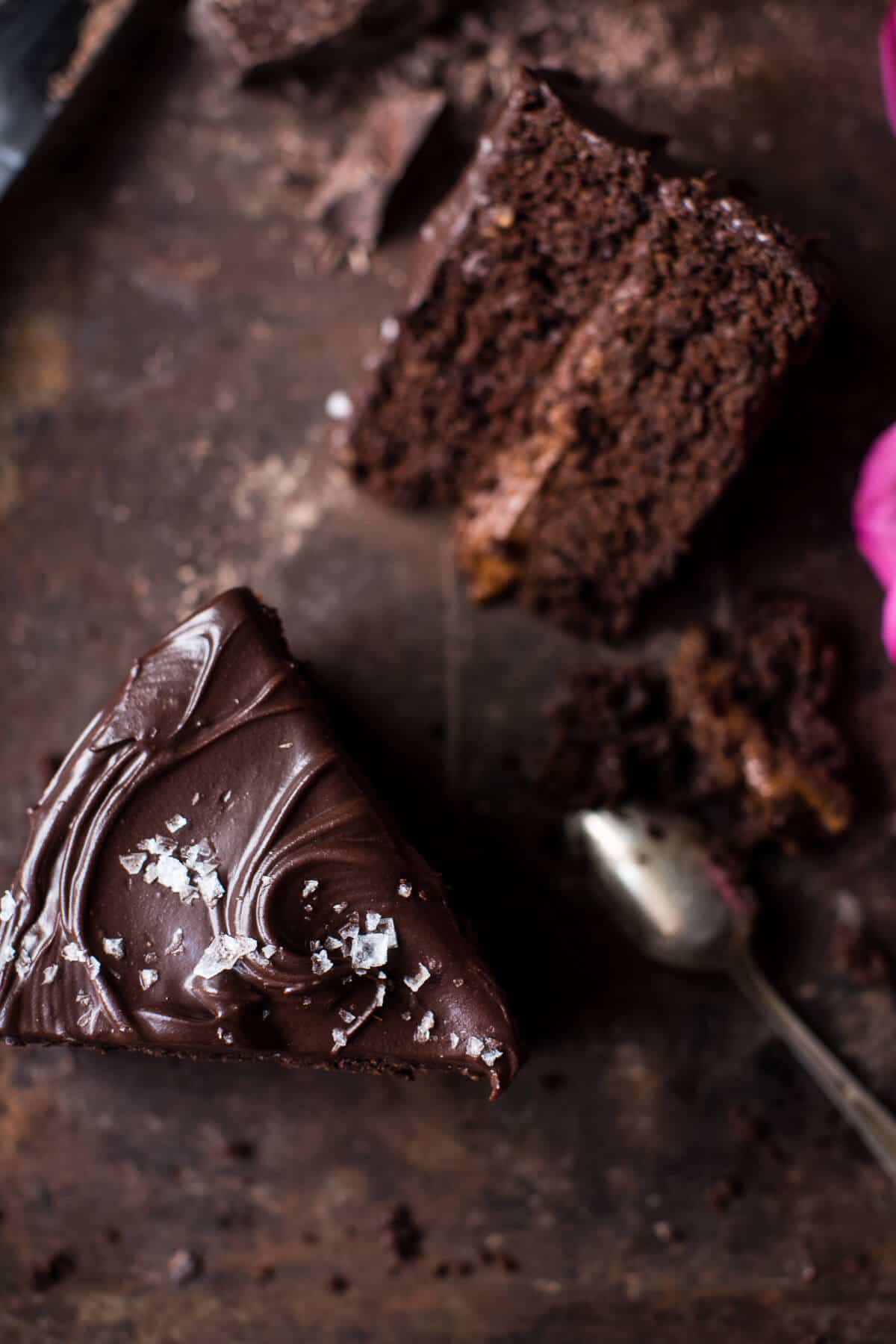 Vegan Chocolate Cake with Creamy Chocolate Almond Butter Buttercream | halfbakedharvest.com @hbharvest