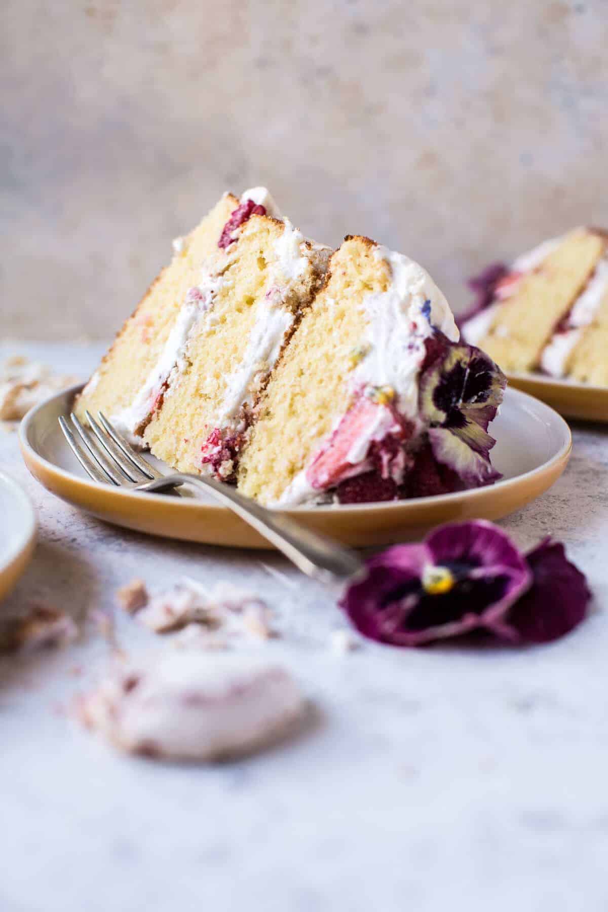 Coconut Eton Mess Cake with Whipped Ricotta Cream | halfbakedharvest.com @hbharvest