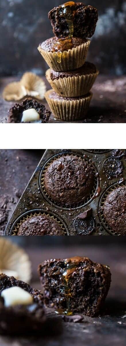 Double Chocolate Irish Tea Infused Oat Muffins