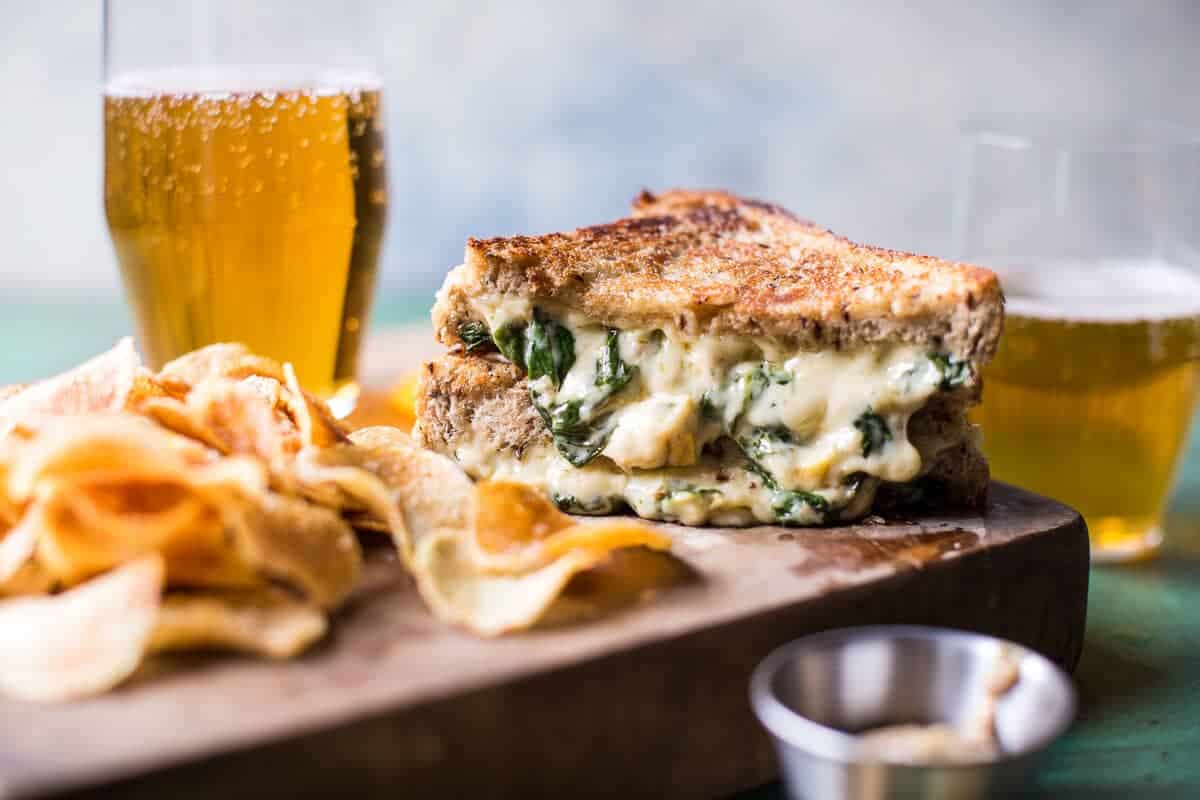Irish Pub Spinach and Artichoke Melt | halfbakedharvest.com @hbharvest