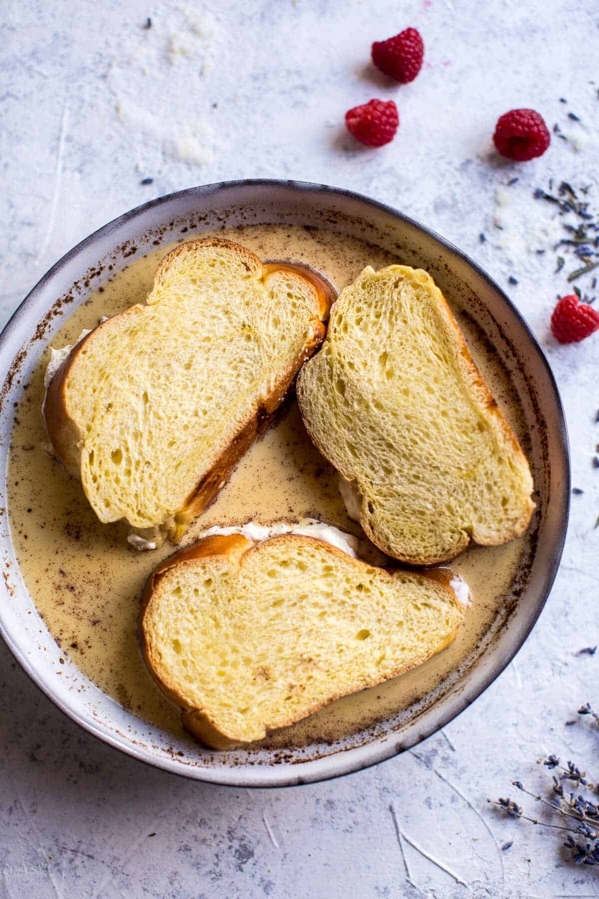 Whipped Cream Cheese Stuffed French Toast with Raspberries | halfbakedharvest.com @hbharvest