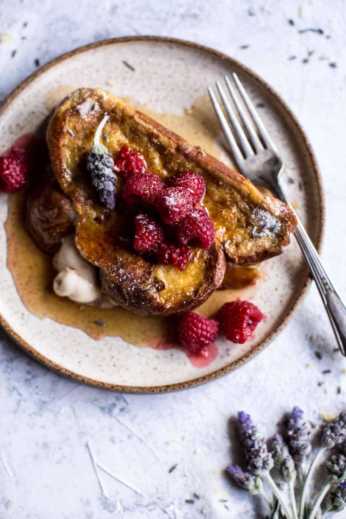 Whipped Cream Cheese Stuffed French Toast with Raspberries | halfbakedharvest.com @hbharvest