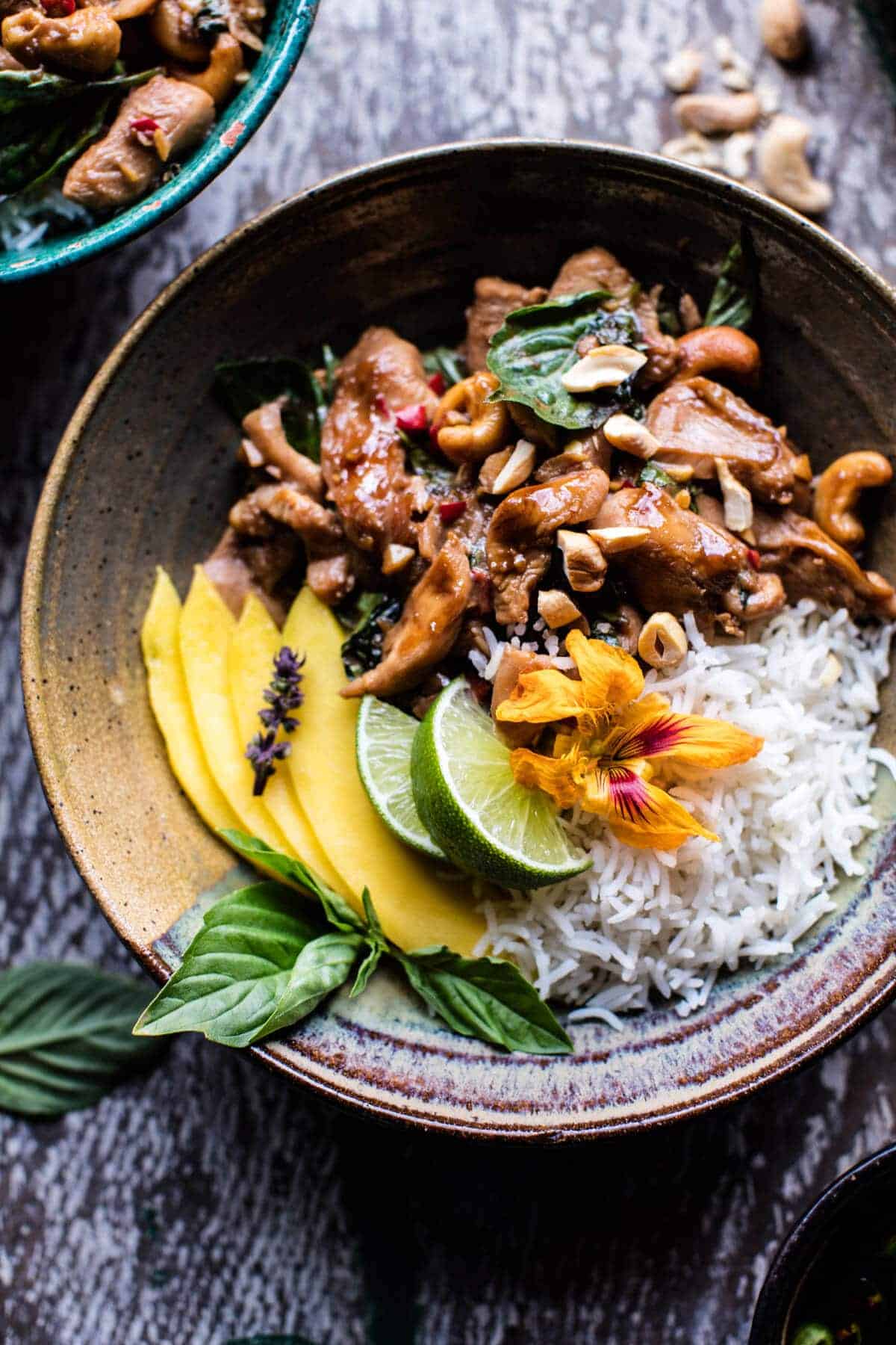 20 Minute Basil Cashew Chicken | halfbakedharvest.com @hbharvest