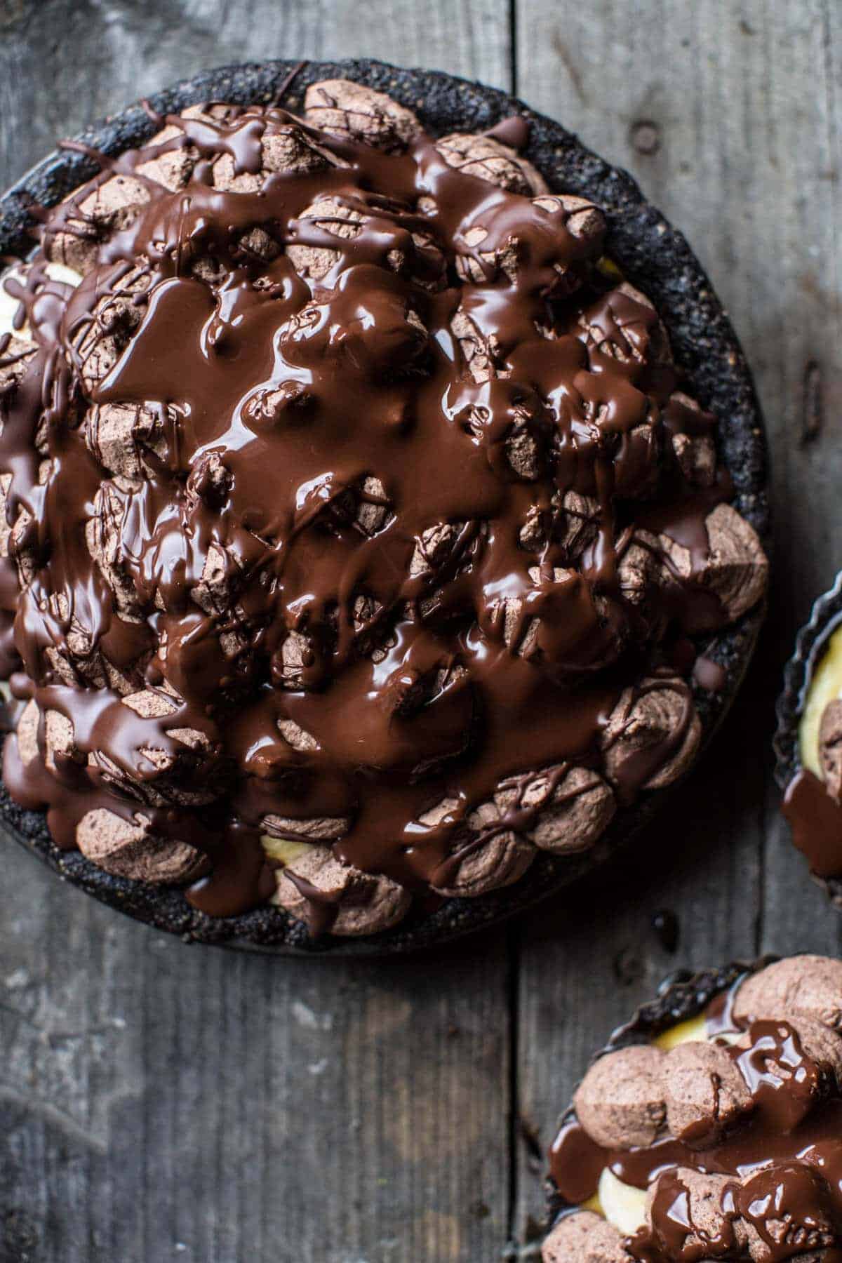 Banana Cream Pie…with Chocolate and Peanuts | halfbakedharvest.com @hbharvest