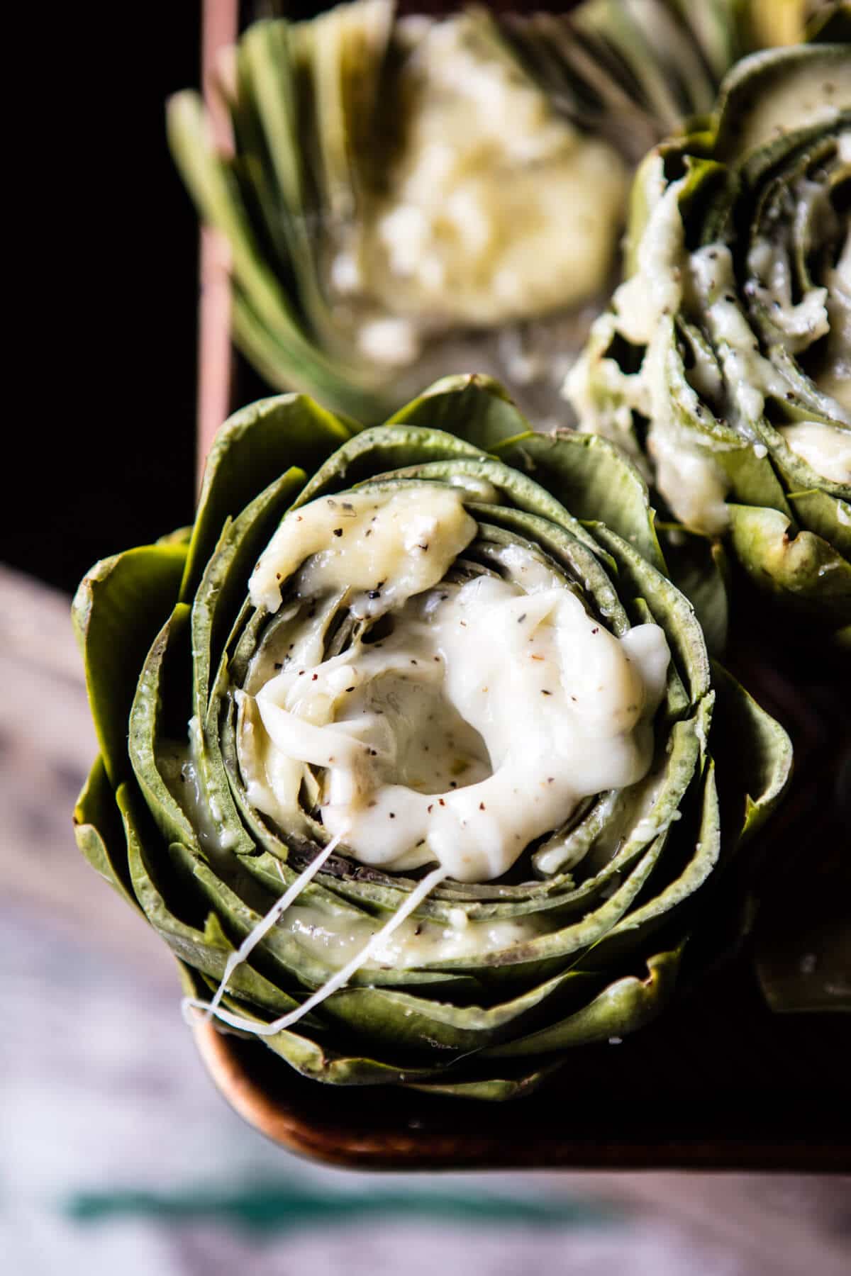 Brie Stuffed Artichokes | halfbakedharvest.com @hbharvest
