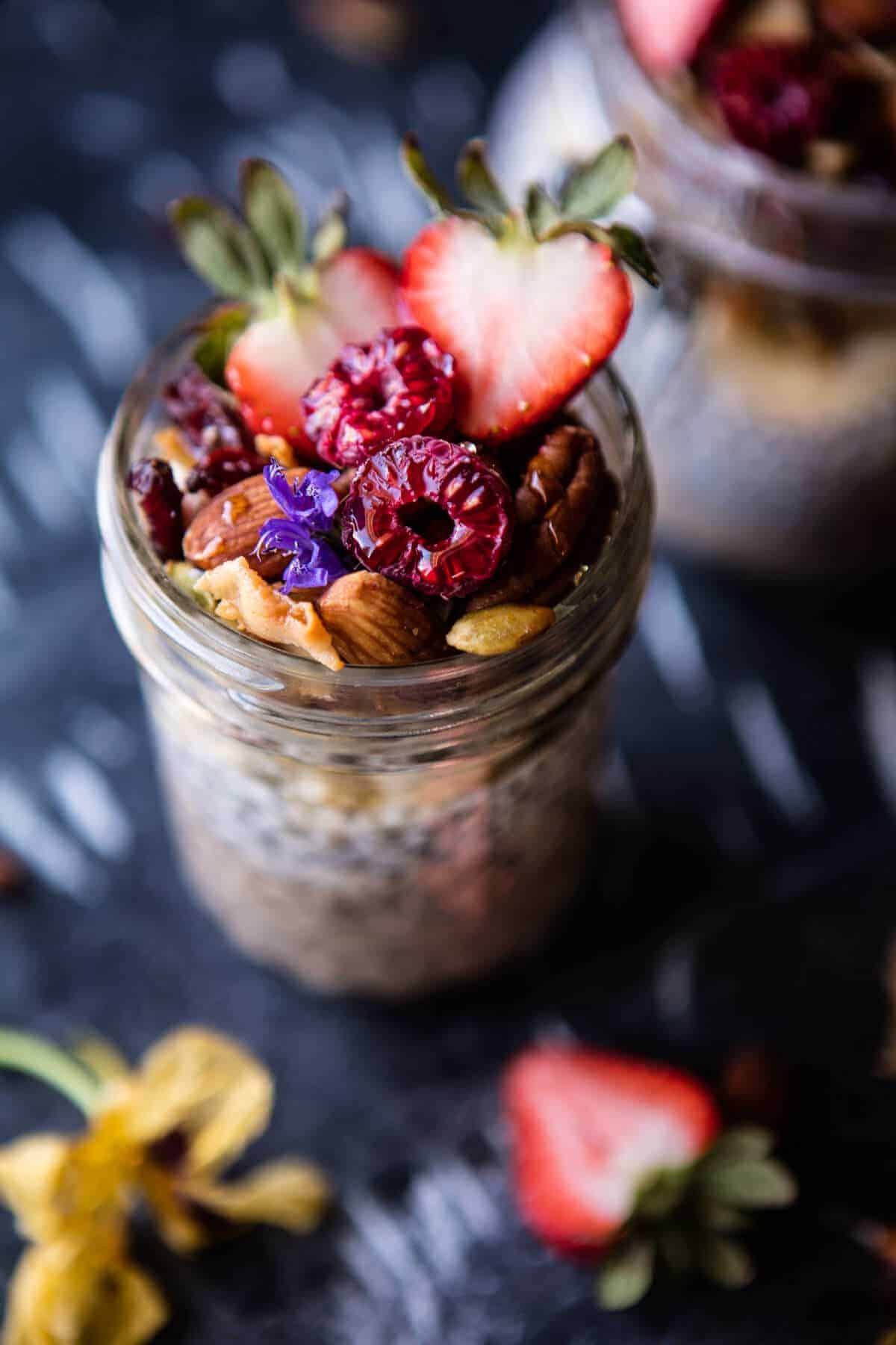 Chia Pudding with Grain Free Granola | halfbakedharvest.com @hbharvest