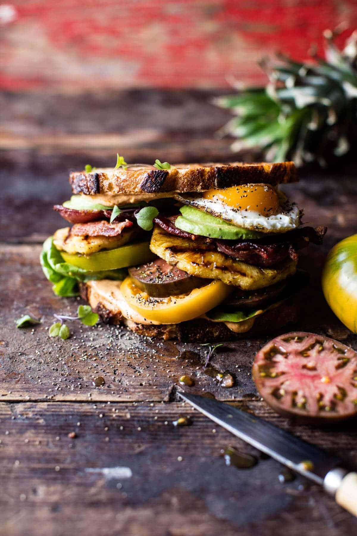 Pineapple BLT with Sweet Chili Butter + Sriracha Mayo | halfbakedharvest.com @hbharvest