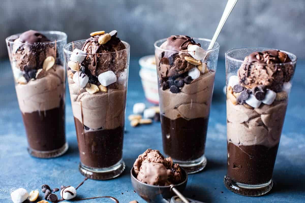 Rocky Road Pudding Parfaits | halfbakedharvest.com @hbharvest