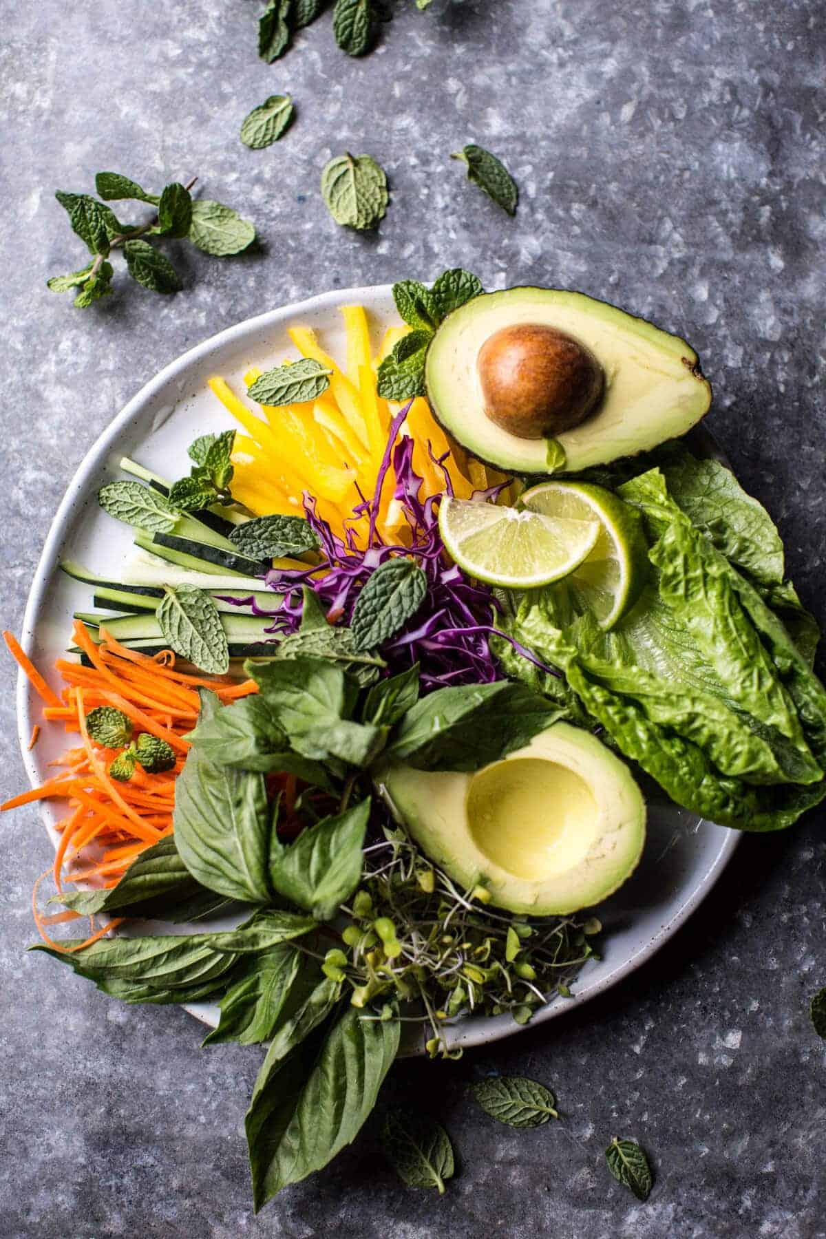 Avocado Veggie Spring Rolls with Sweet Thai Mango Sauce | halfbakedharvest.com @hbharvest