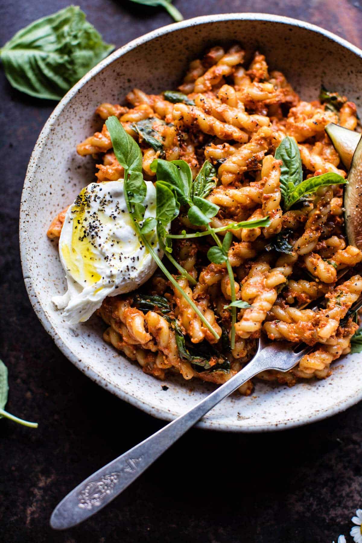 Simple Roasted Red Pepper Pasta | halfbakedharvest.com @hbharvest