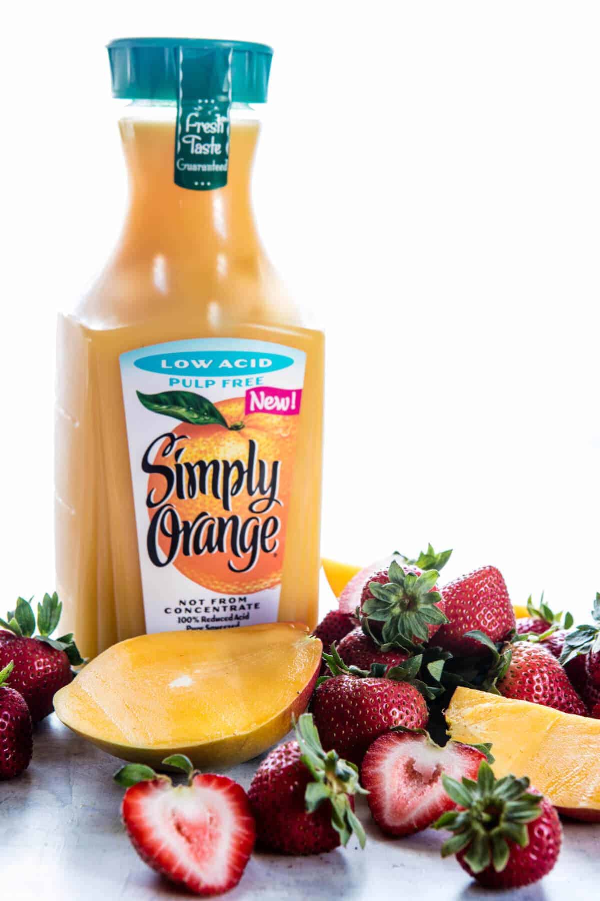 Three Ingredient Strawberry Mango Popsicles | halfbakedharvest.com @hbharvest