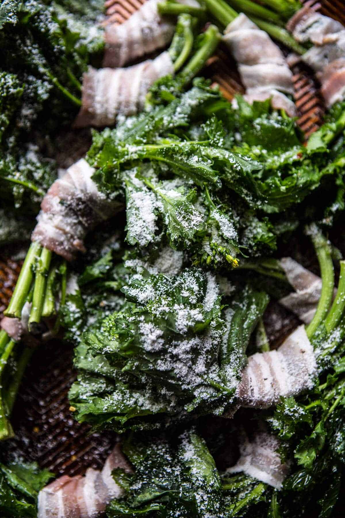 Bacon Wrapped Parmesan Broccoli Rabe | halfbakedharvest.com @hbharvest