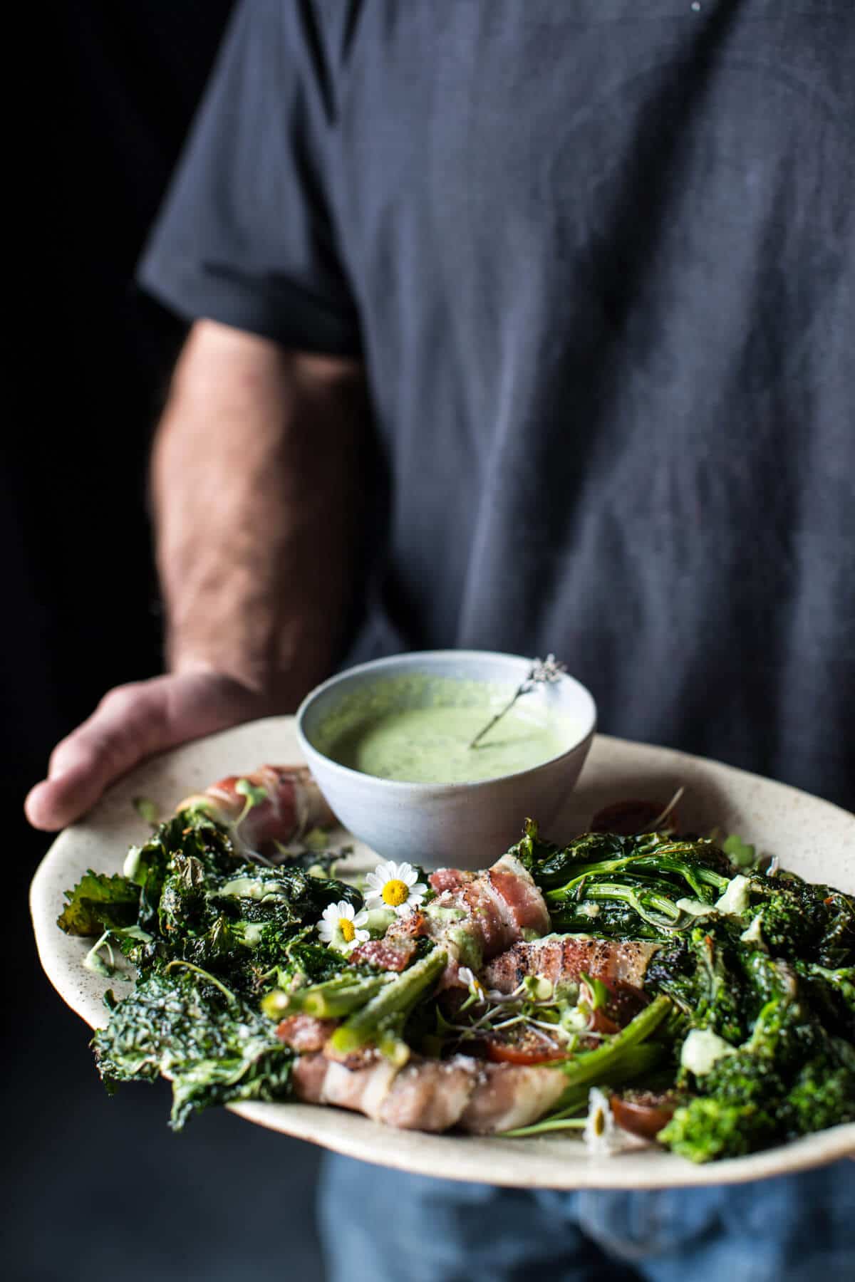 Bacon Wrapped Parmesan Broccoli Rabe | halfbakedharvest.com @hbharvest