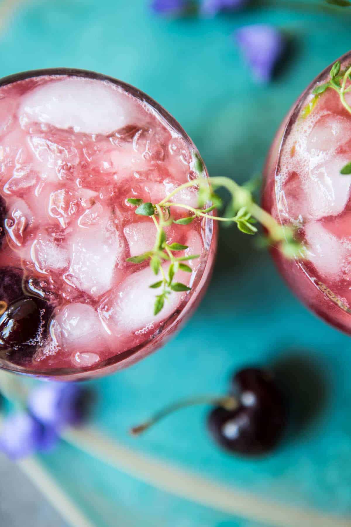 Ginger Beer Cherry Vodka Soda | halfbakedharvest.com @hbharvest