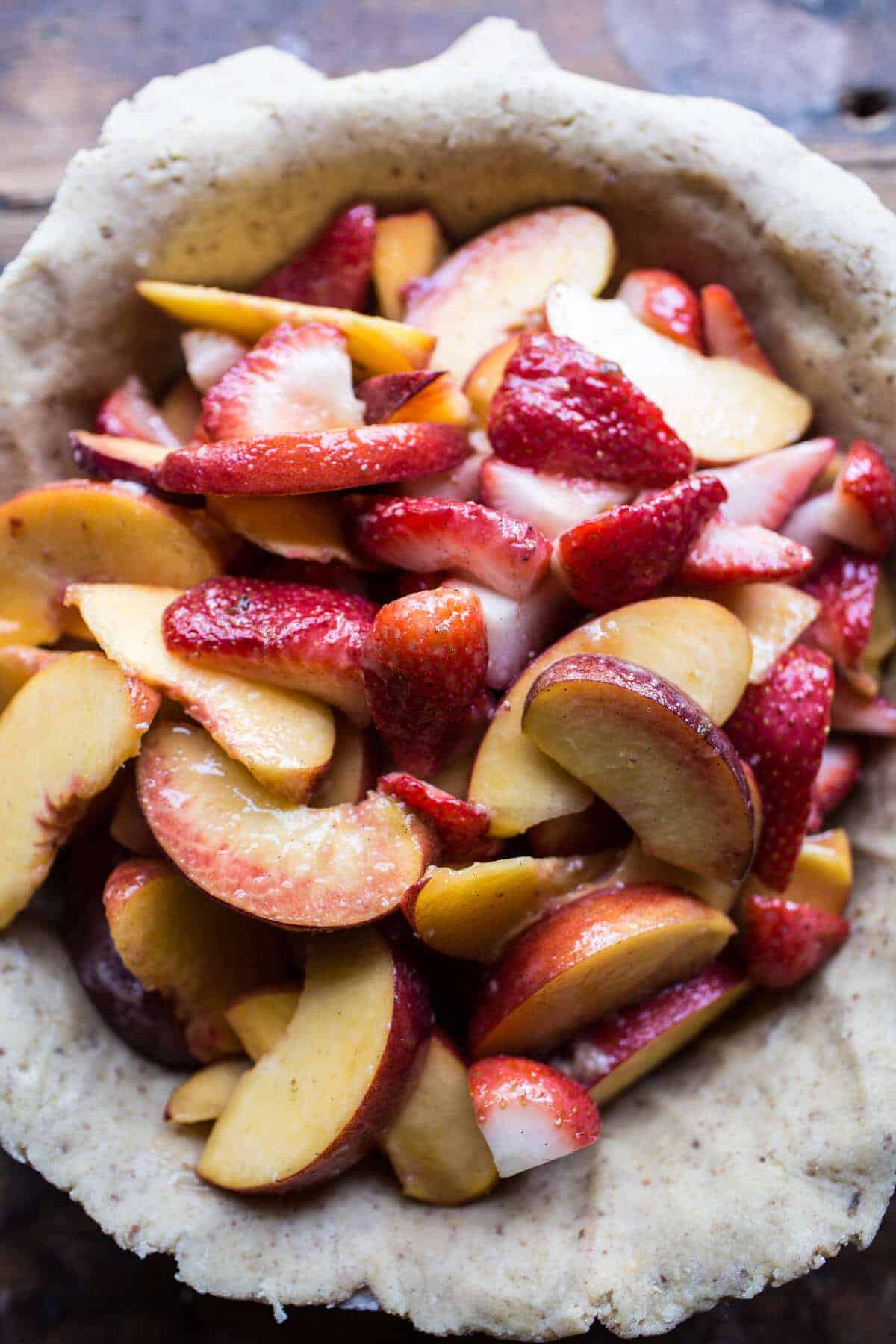 Honey Strawberry Peach Pie | halfbakedharvest.com @hbharvest