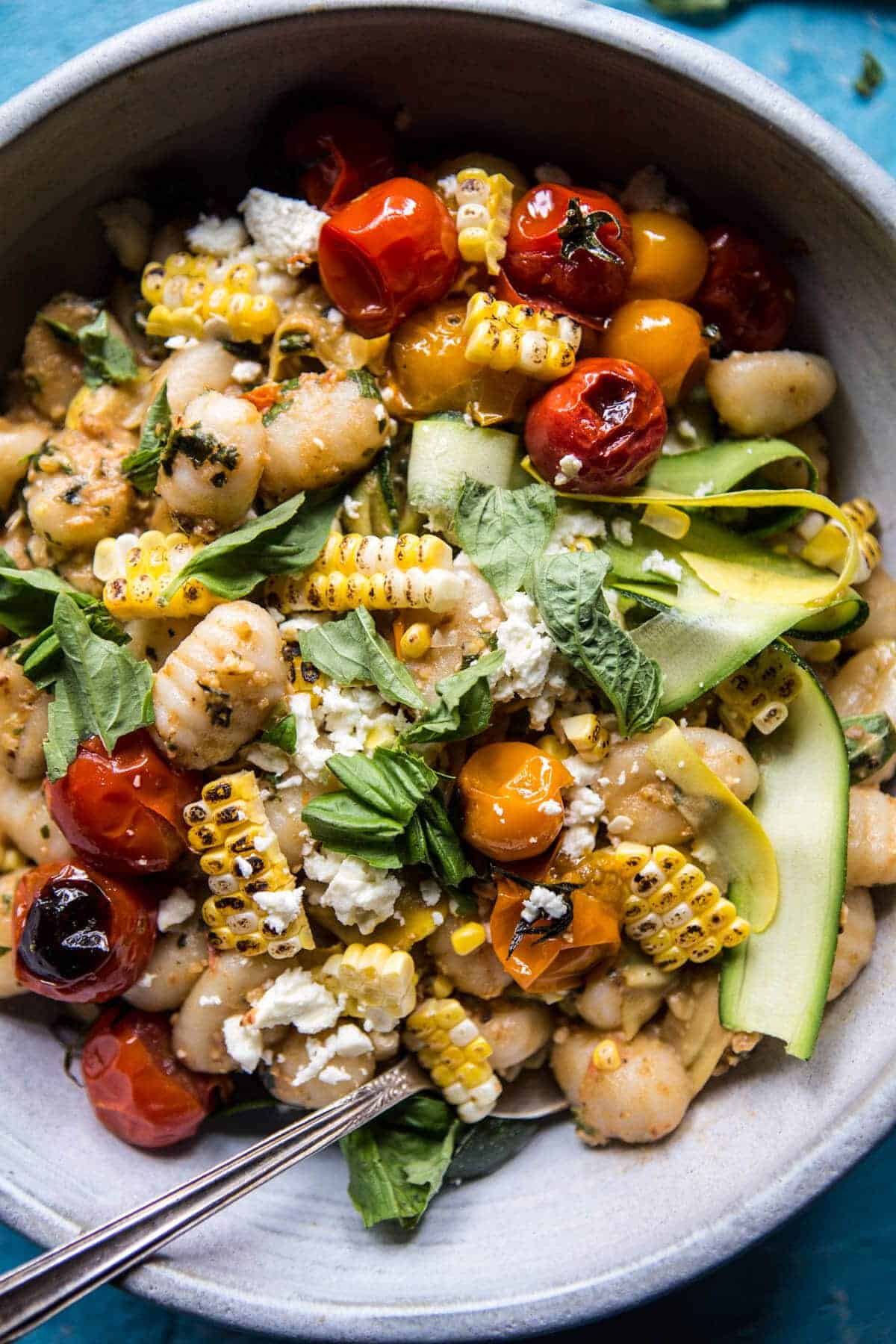 Simple Summer Tomato Pesto and Grilled Corn Gnocchi | halfbakedharvest.com @hbharvest
