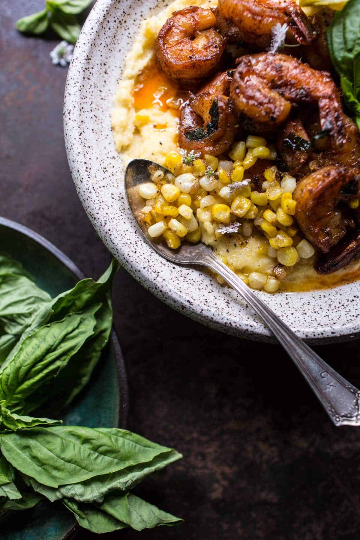 Cajun Garlic Lemon Butter Shrimp with Caramelized Corn Polenta | halfbakedharvest.com @hbharvest