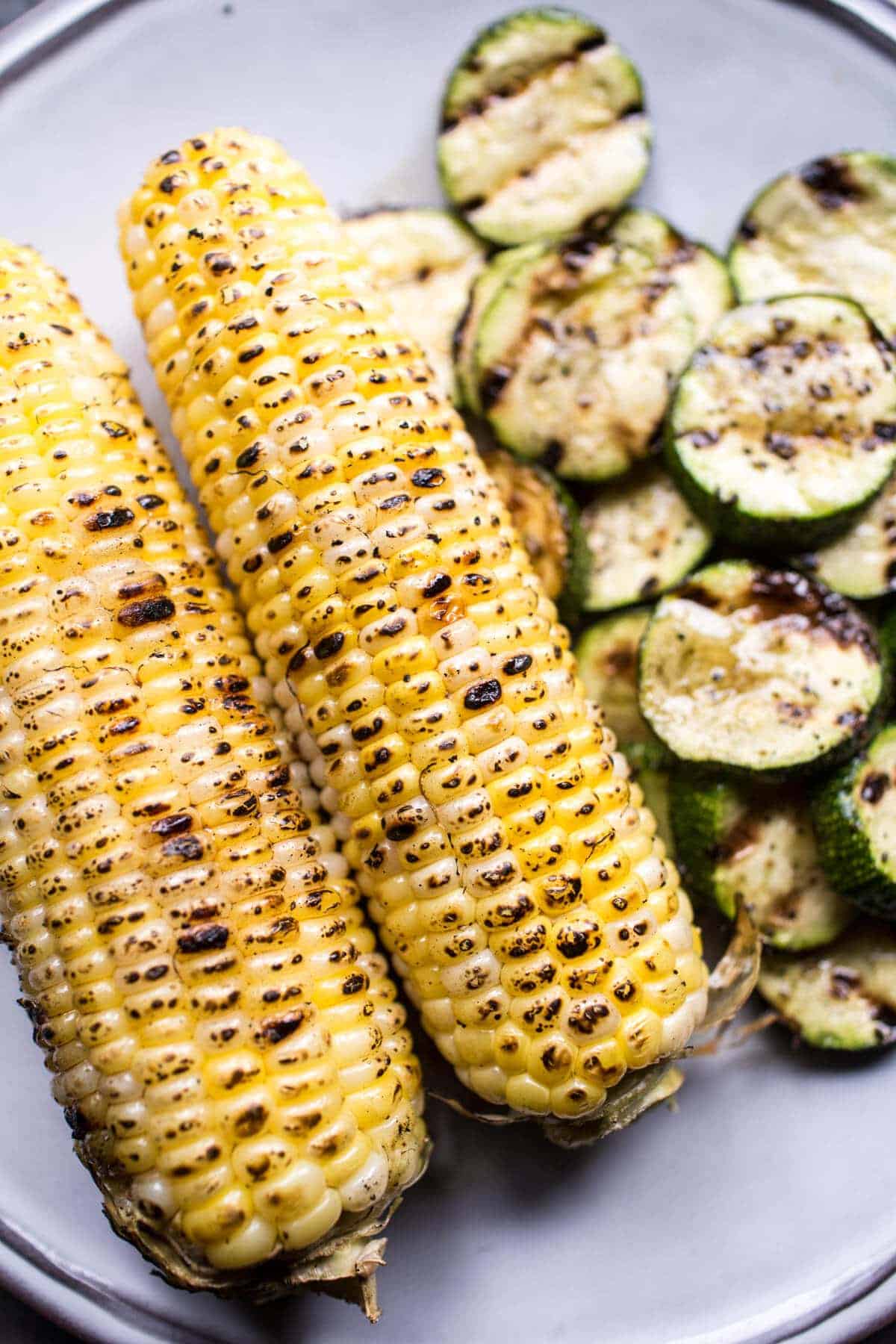 Charred Corn and Zucchini Enchilada Pasta Salad | halfbakedharvest.com @hbharvest