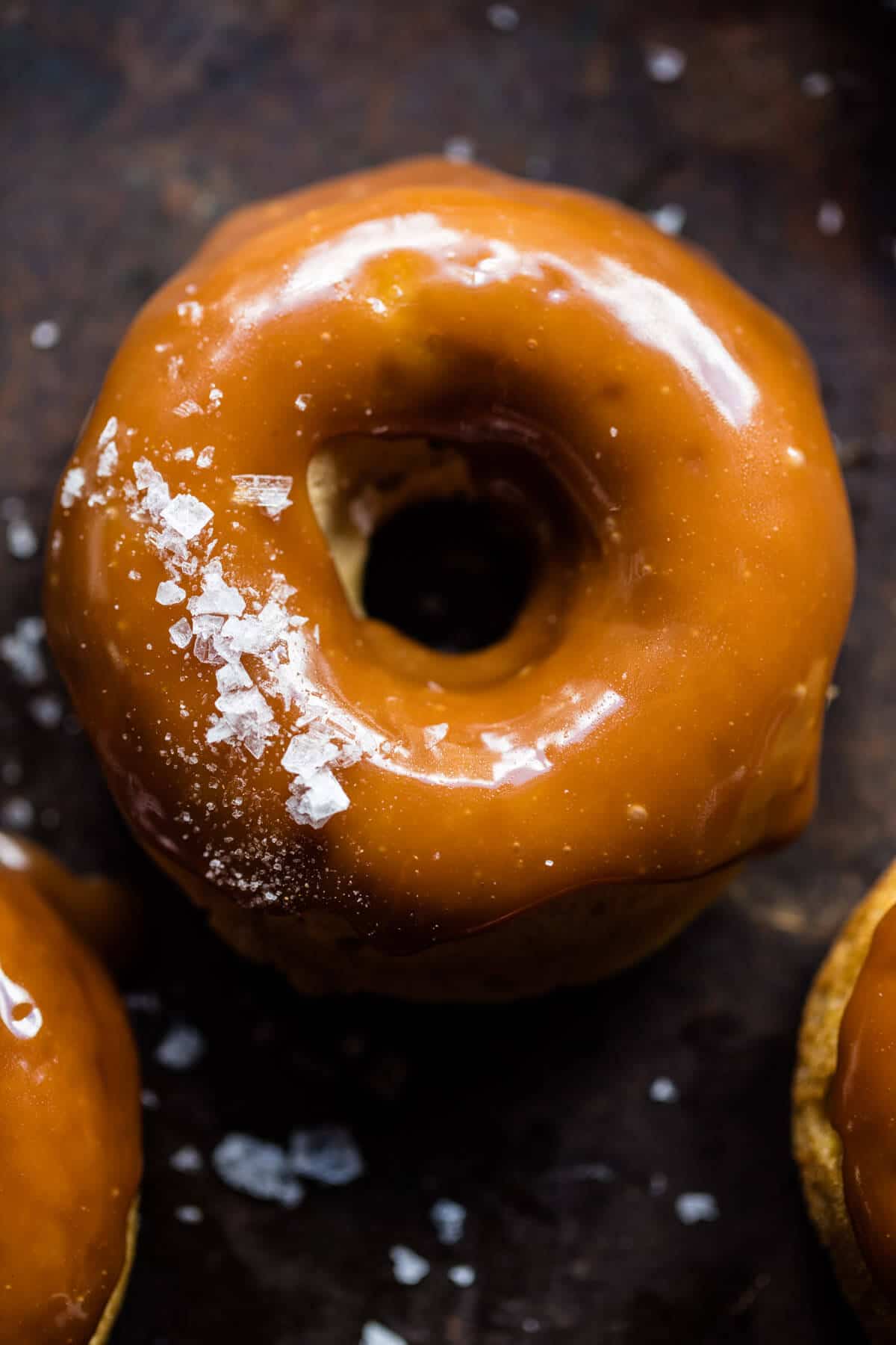 Baked Salted Caramel Apple Cider Doughnuts | halfbakedharvest.com @hbharvest