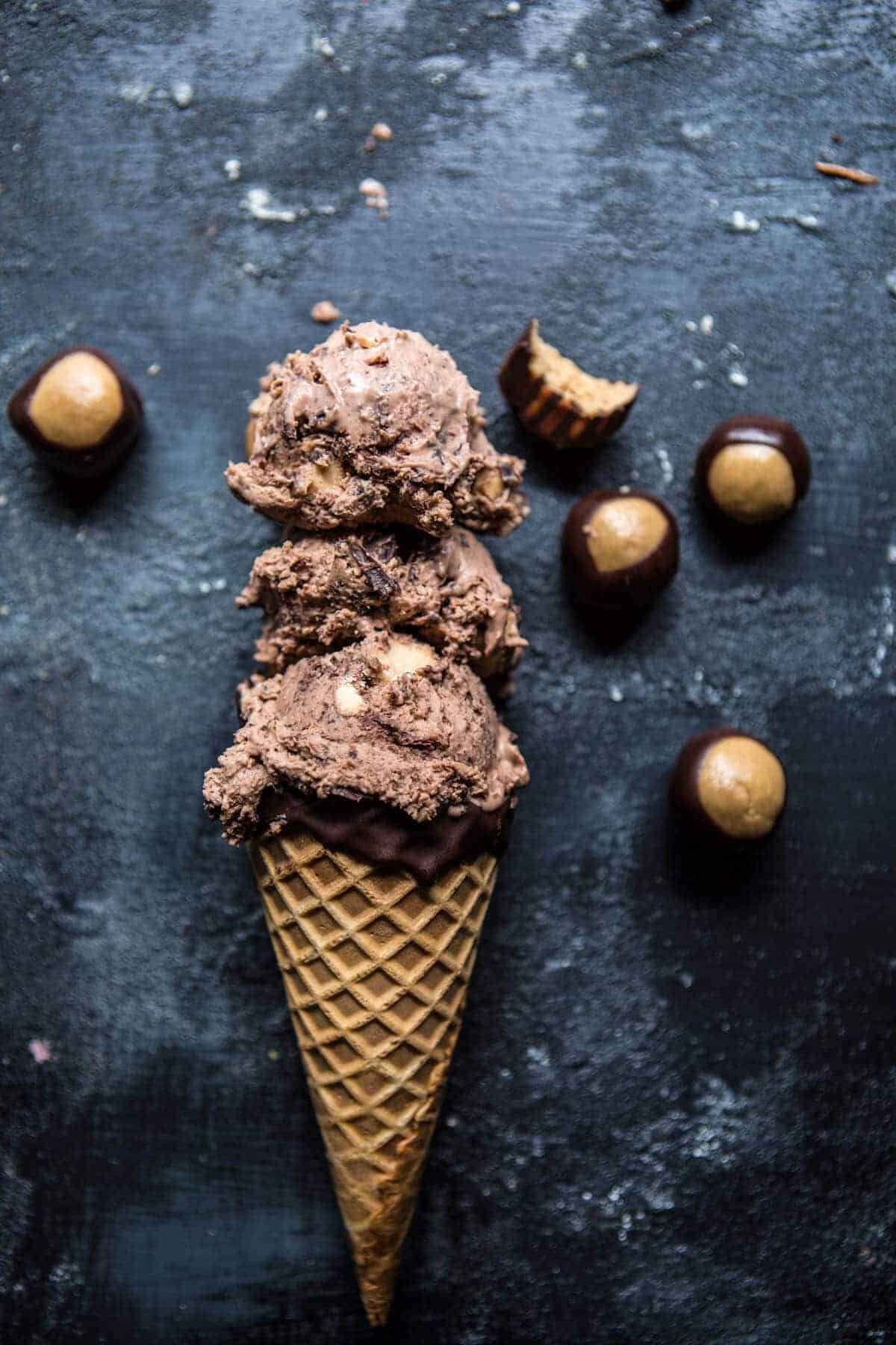 Buckeye Fudge Ice Cream | halfbakedharvest.com @hbharvest