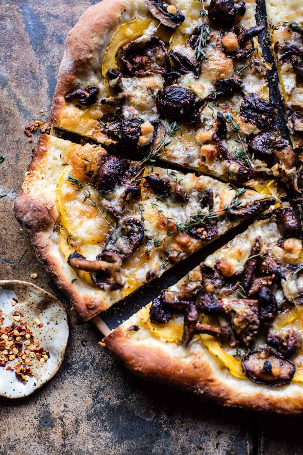 Balsamic Mushroom and Goat Cheese Pizza | halfbakedharvest.com @hbharvest