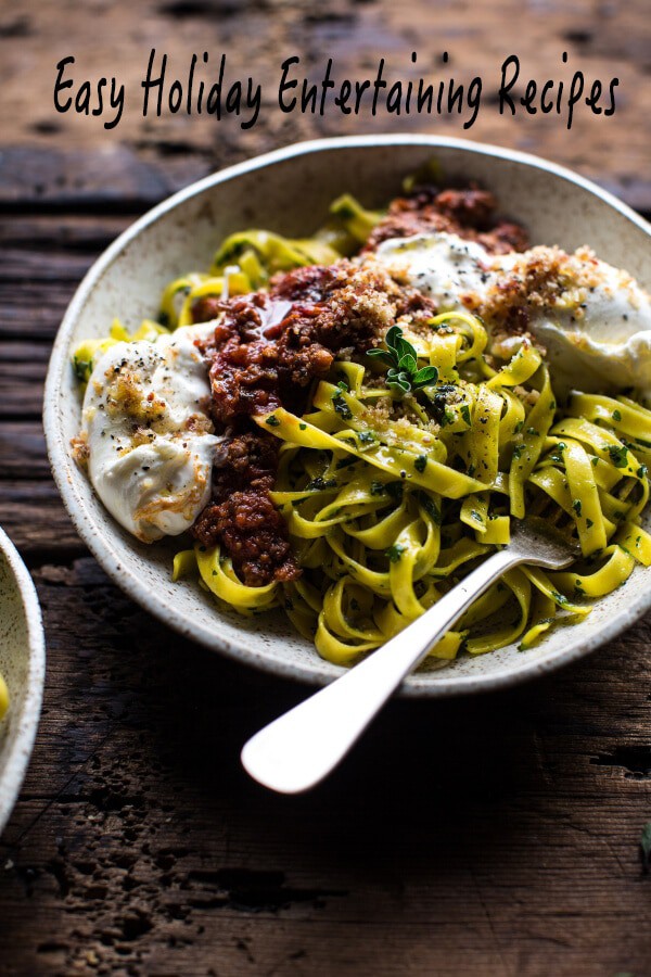 Chorizo Bolognese Pasta with Sourdough Pangrattato + Burrata | halfbakedharvest.com @hbharvest