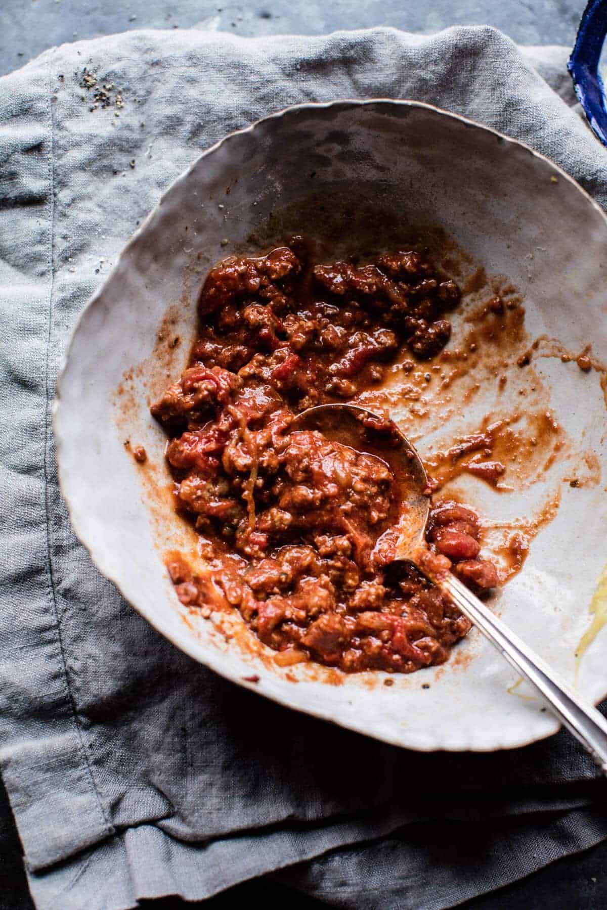 Crockpot Spaghetti Squash Lasagna Bolognese | halfbakedharvest.com @hbharvest