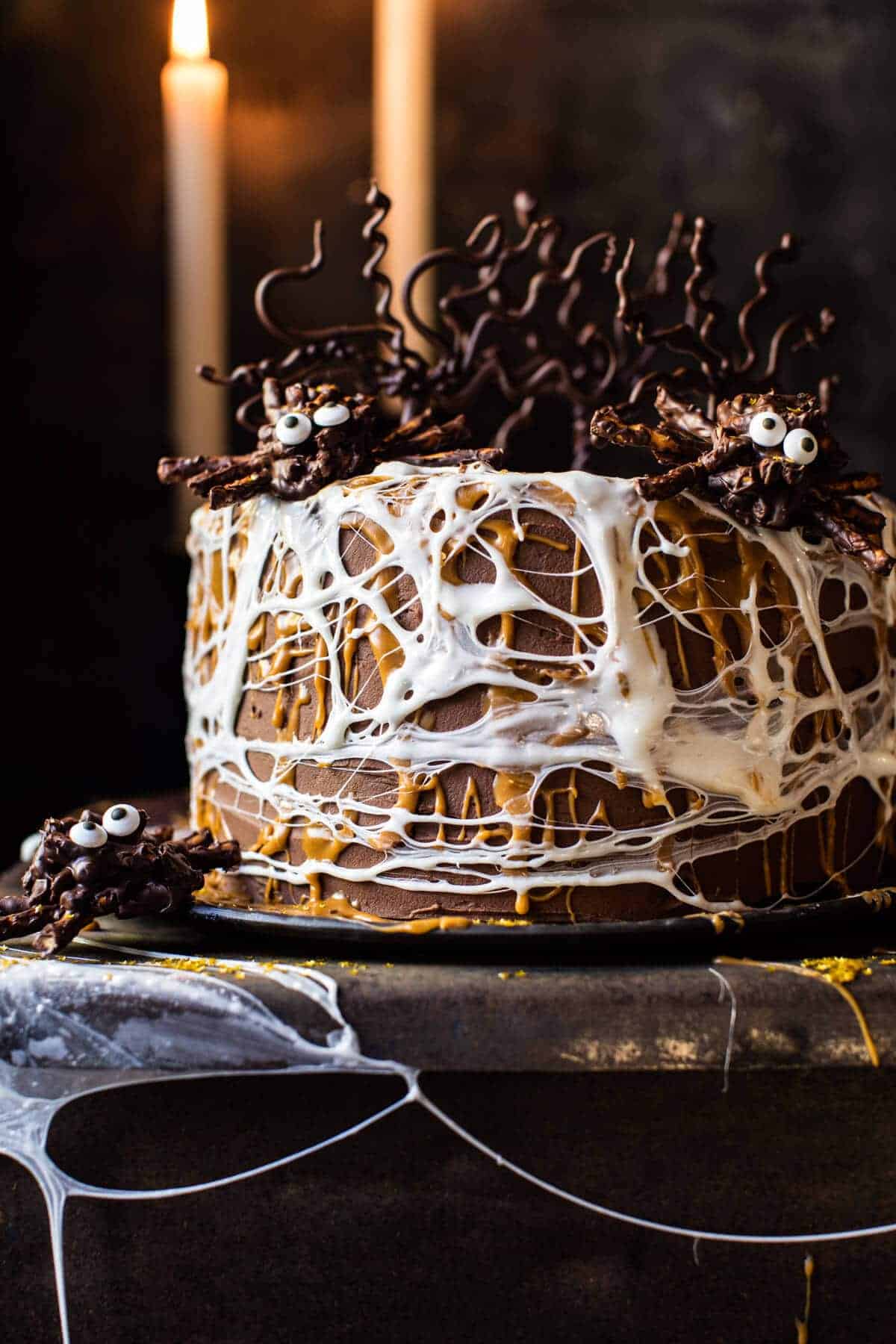 Forbidden Forest Chocolate Butterbeer Cake | halfbakedharvest.com @hbharvest