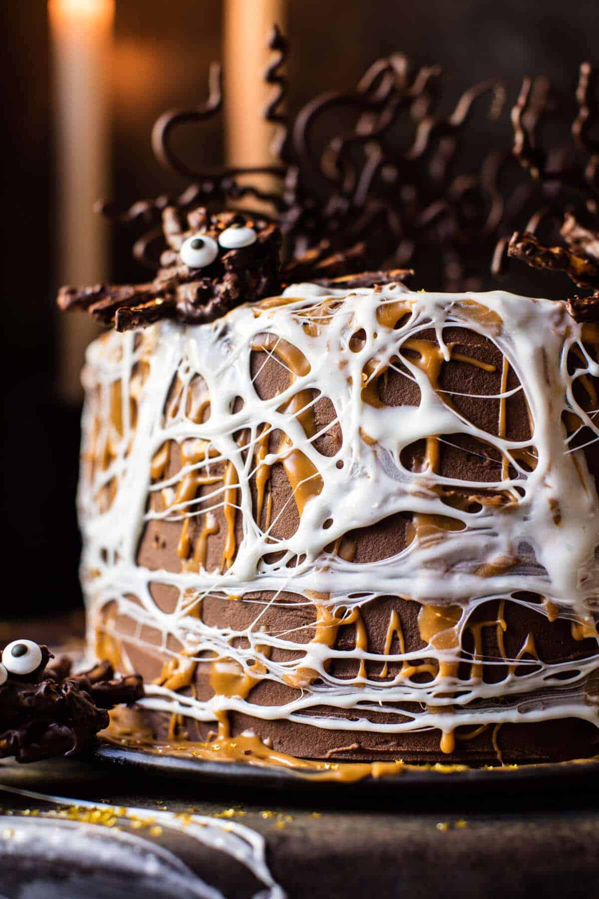 Forbidden Forest Chocolate Butterbeer Cake | halfbakedharvest.com @hbharvest