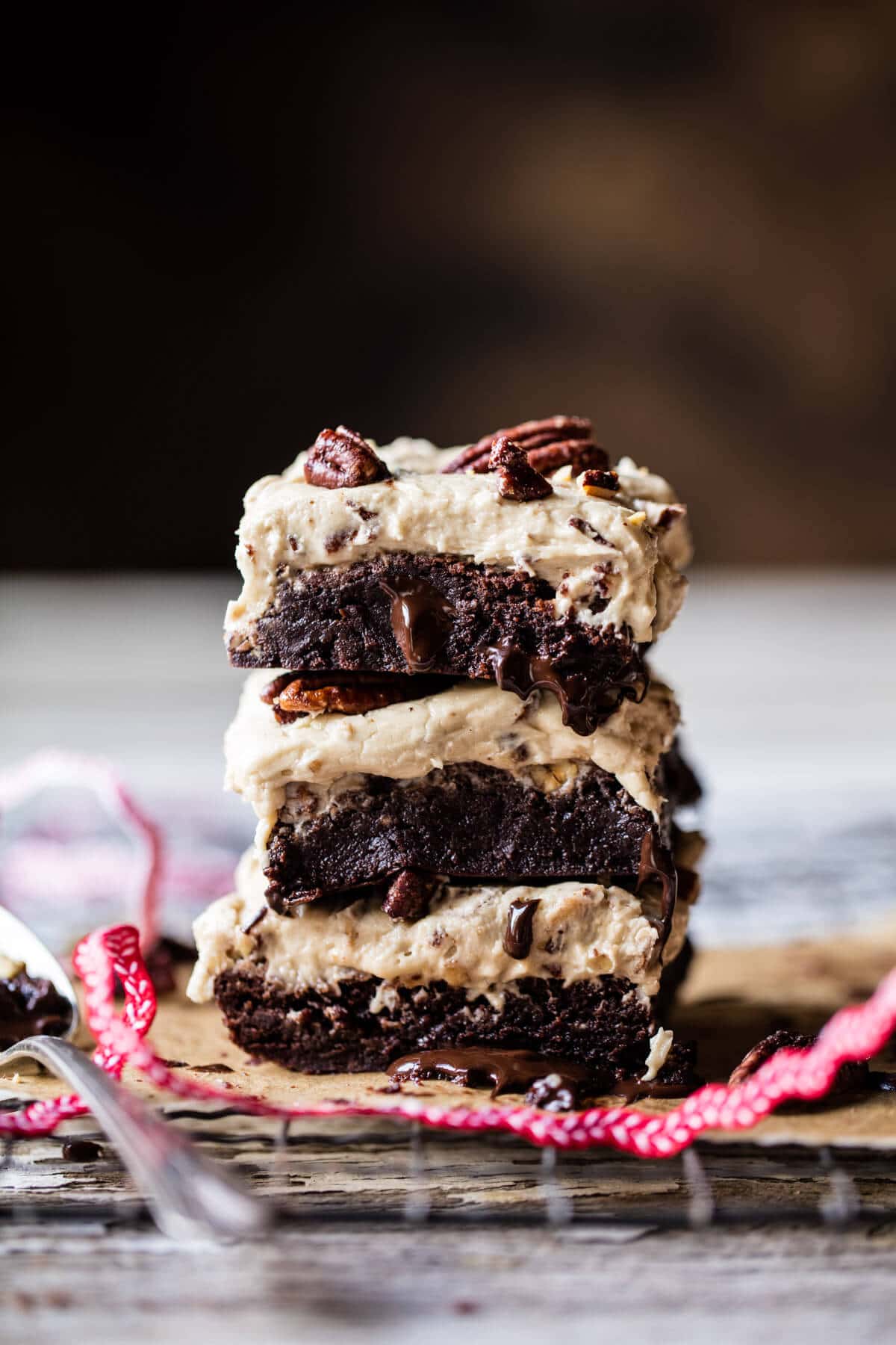 Butter Pecan Frosted Fudge Brownies | halfbakedharvest.com @hbharvest