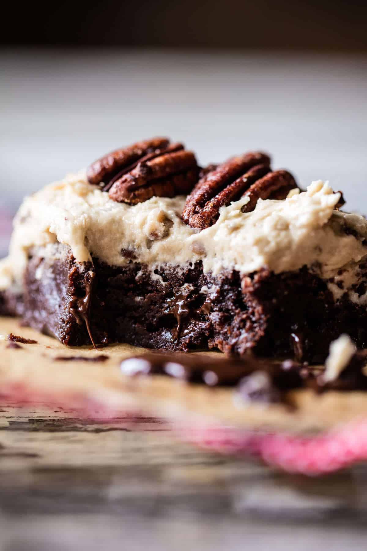 Butter Pecan Frosted Fudge Brownies | halfbakedharvest.com @hbharvest