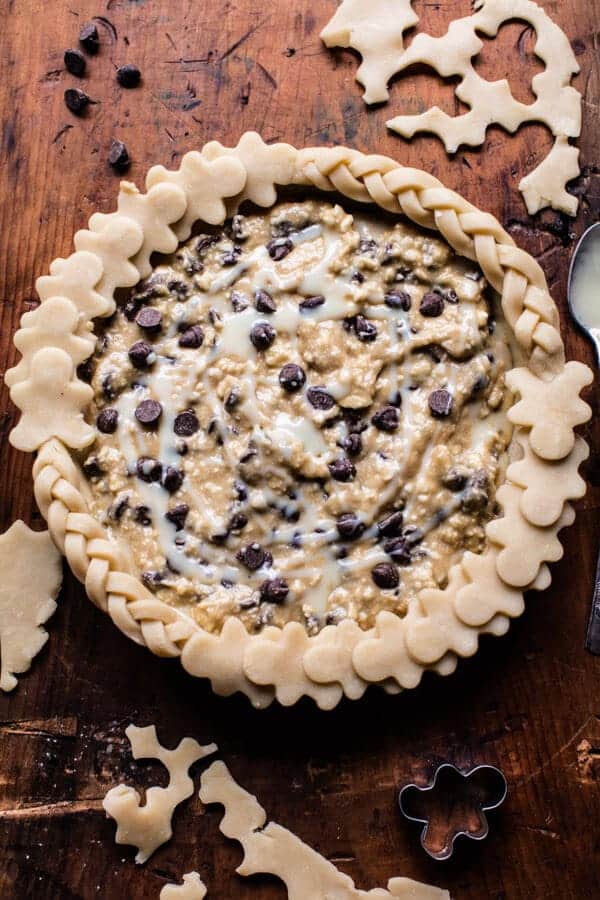 Gooey Chocolate Chip Cookie Pie | halfbakedharvest.com @hbharvest