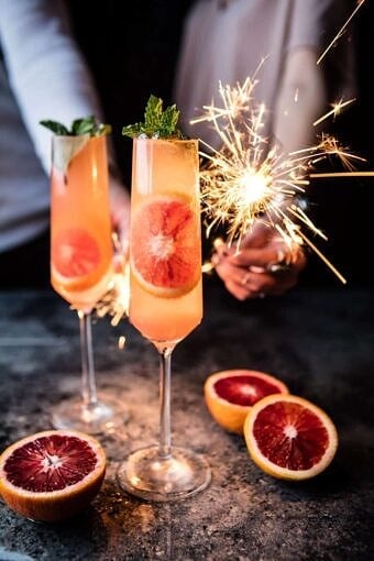 Blood Orange Champagne Mule | halfbakedharvest.com @hbharvest
