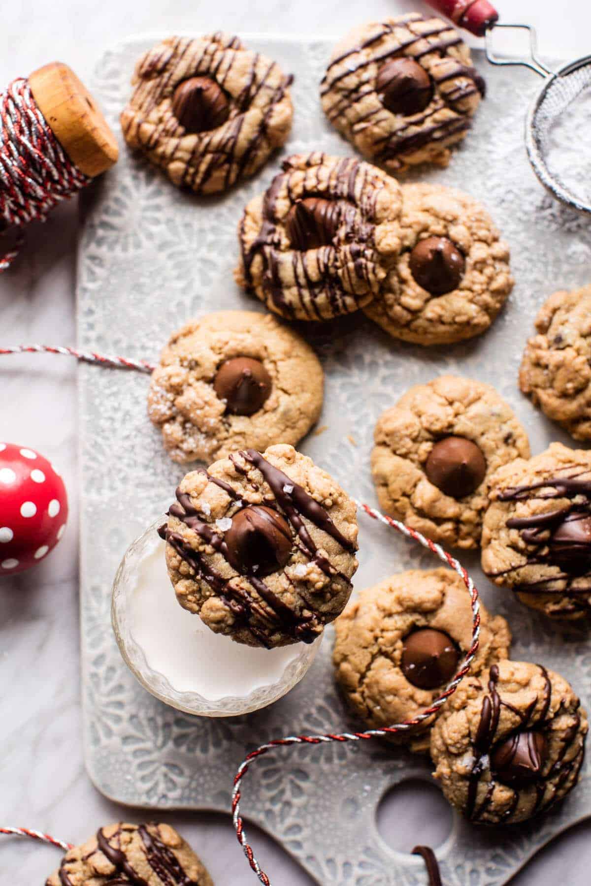 Chocolate Peanut Butter Crinkle Cookies | halfbakedharvest.com @hbharvest