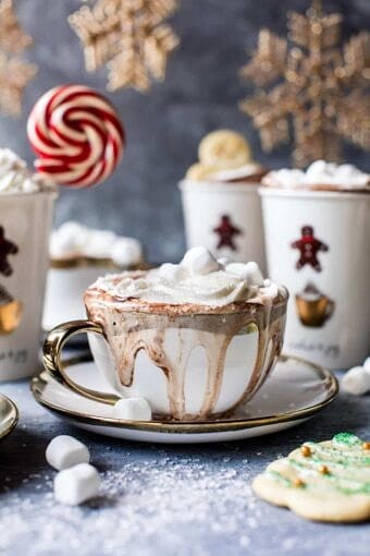 Sugar Cookie Hot Chocolate | halfbakedharvest.com @hbharvest