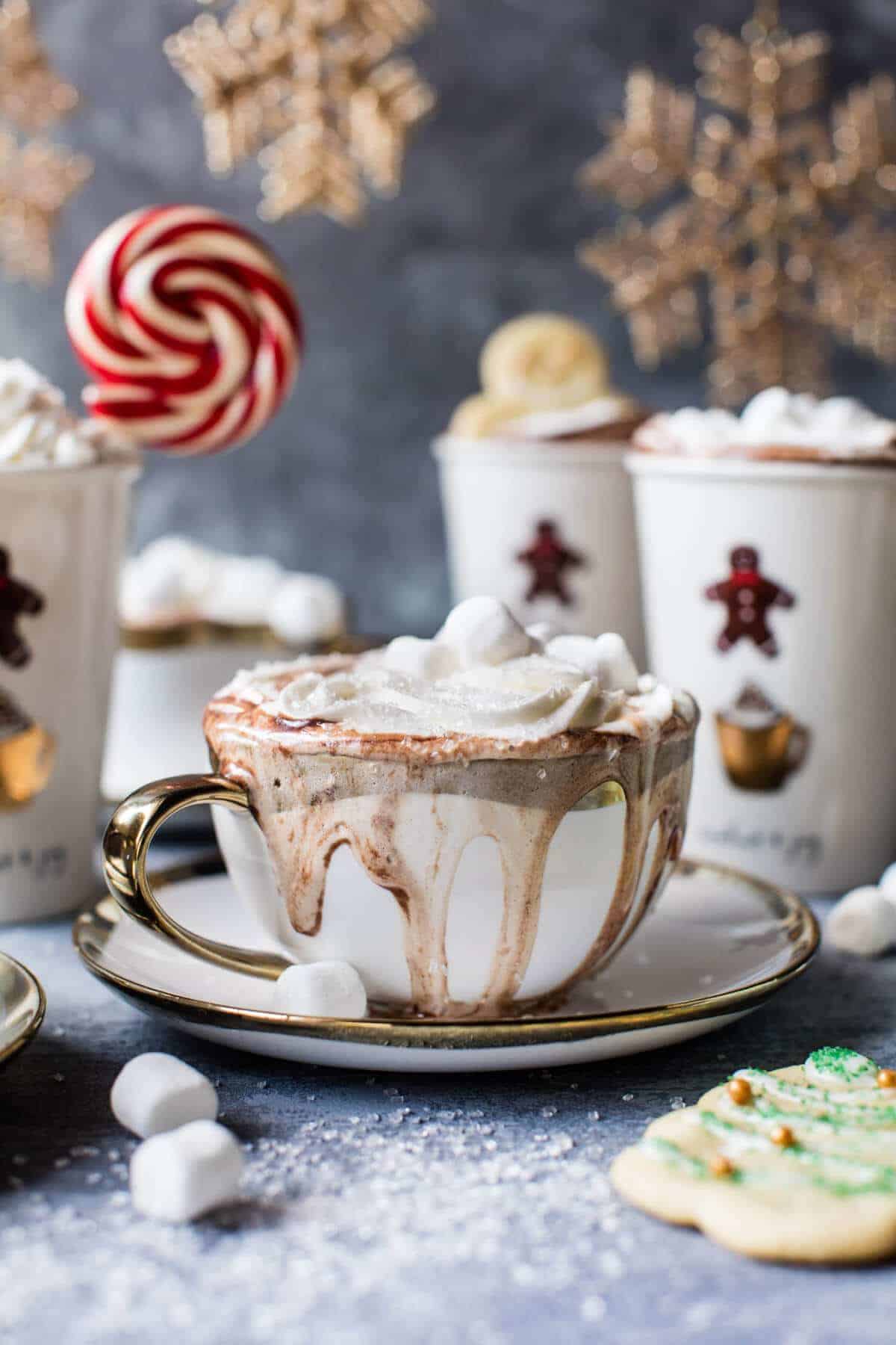Sugar Cookie Hot Chocolate | halfbakedharvest.com @hbharvest