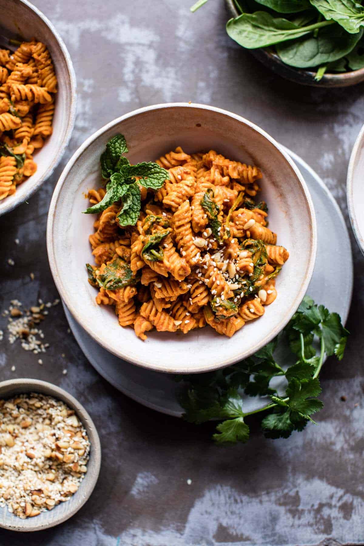 Golden Sun-Dried Tomato Red Lentil Pasta | halfbakedharvest.com @hbharvest