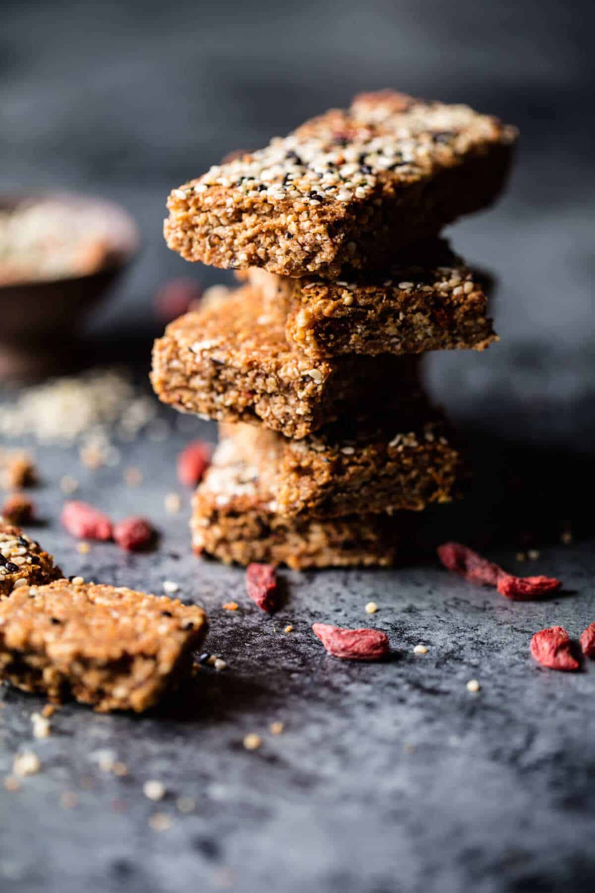 Superfood Cashew Goji Berry Bars | halfbakedharvest.com @hbharvest