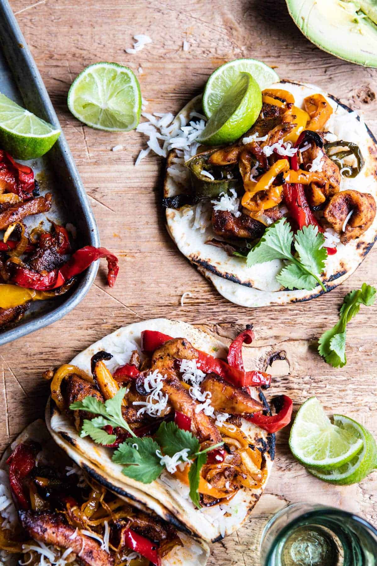 Sheet Pan Poblano Chicken Fajitas | halfbakedharvest.com @hbharvest