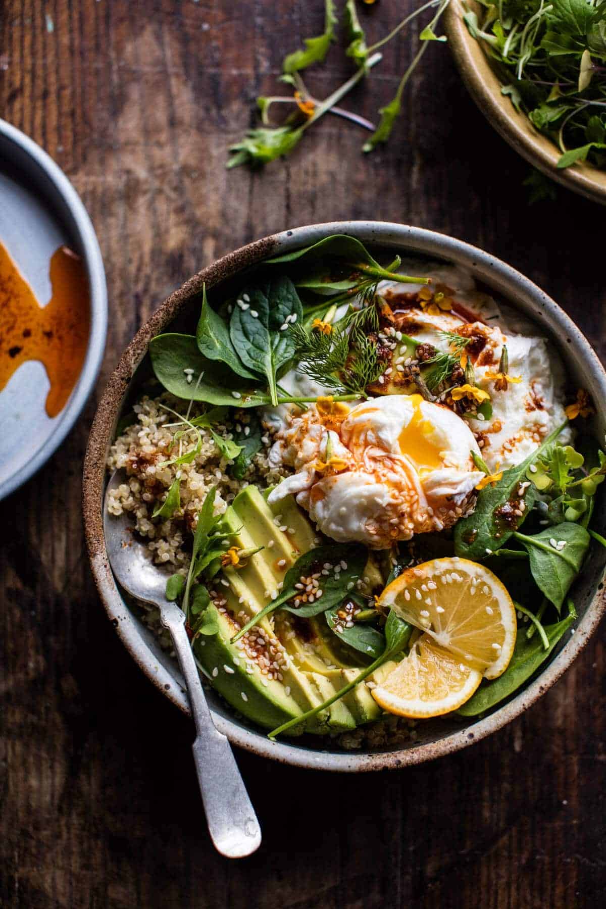 Turkish Egg and Quinoa Breakfast Bowl | halfbakedharvest.com @hbharvest
