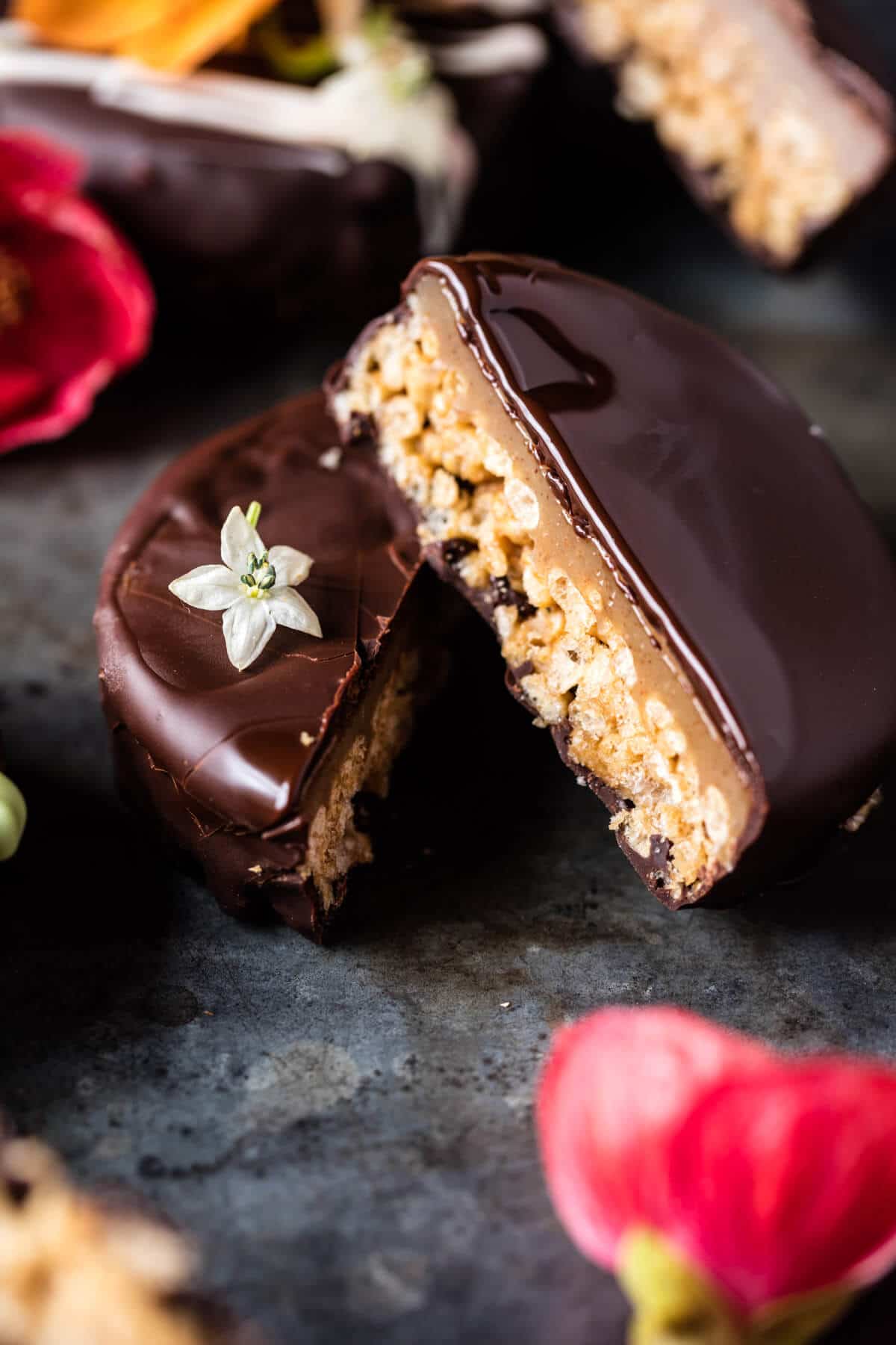 Best Chocolate Covered Peanut Butter Rice Crispy Treats | halfbakedharvest.com @hbharvest