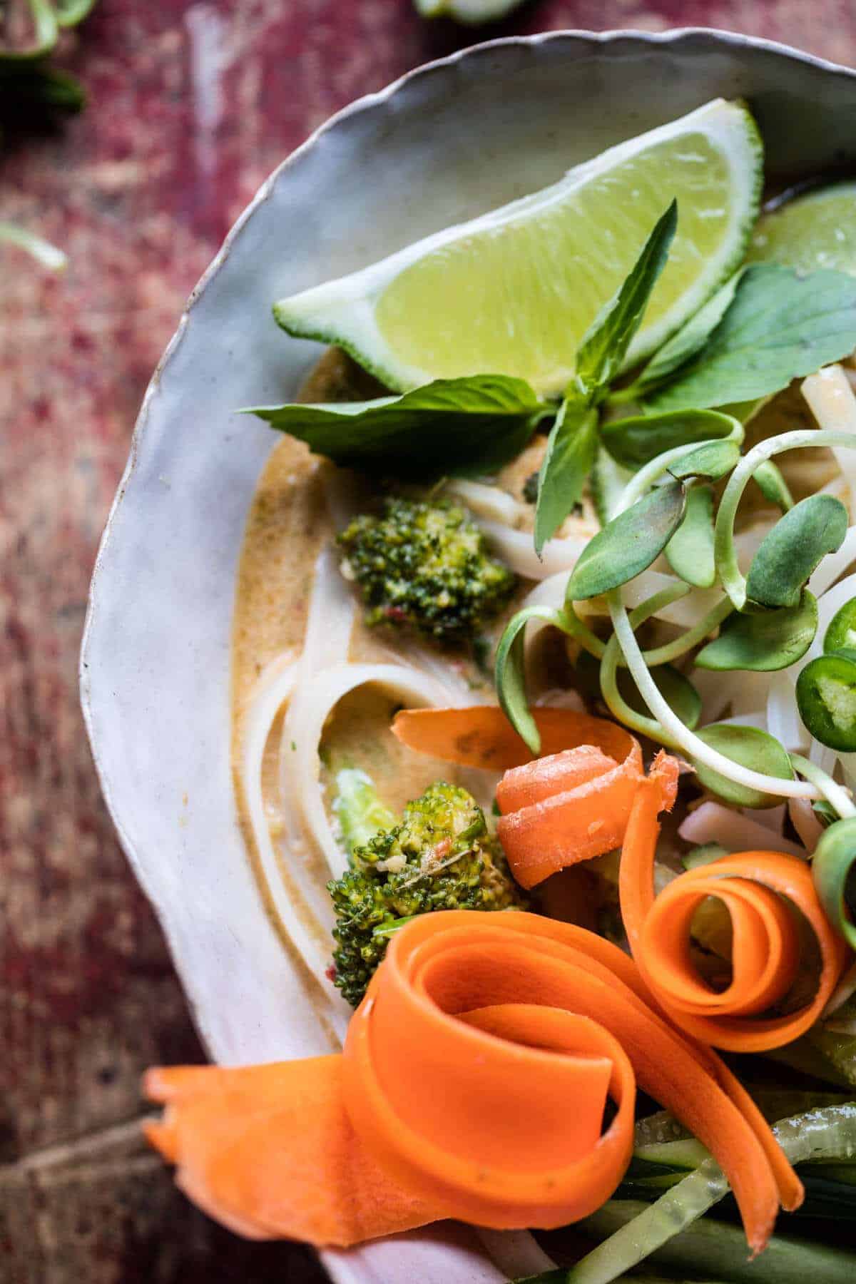 Coconut Lime Chicken Curry with Rice Noodles | halfbakedharvest.com @hbharvest