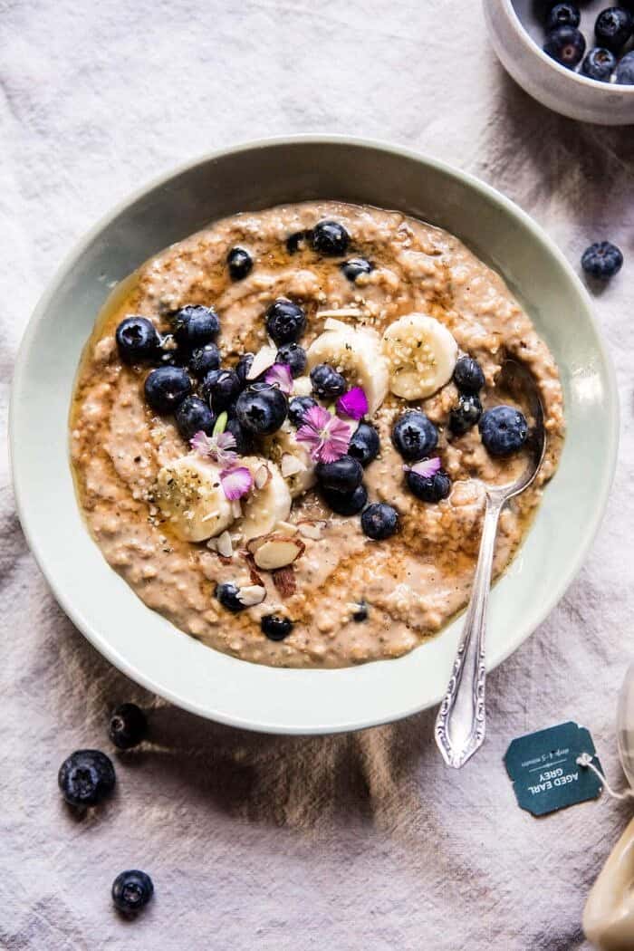 Earl Grey Blueberry Oatmeal | halfbakedharvest.com @hbharvest