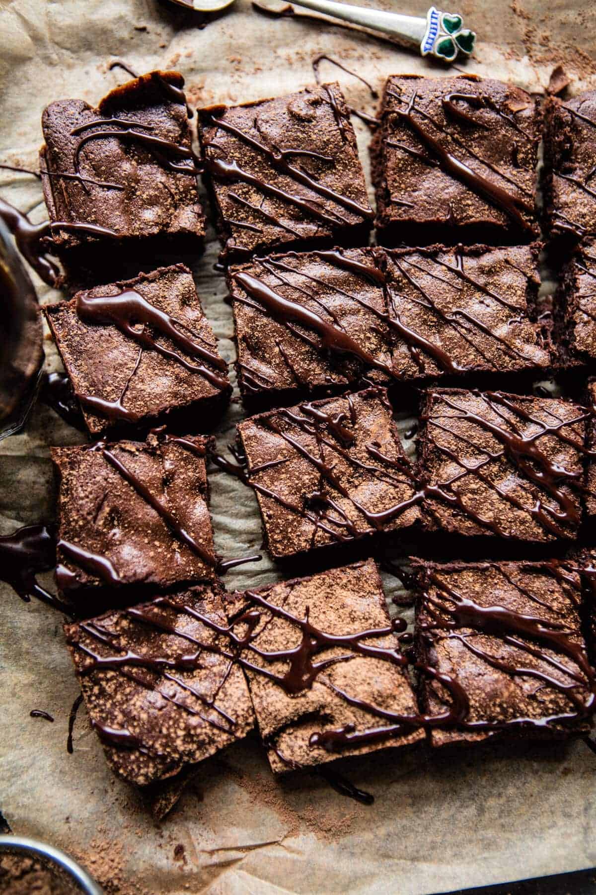 One Bowl 8 Ingredient Irish Coffee Fudge Brownies | halfbakedharvest.com @hbharvest