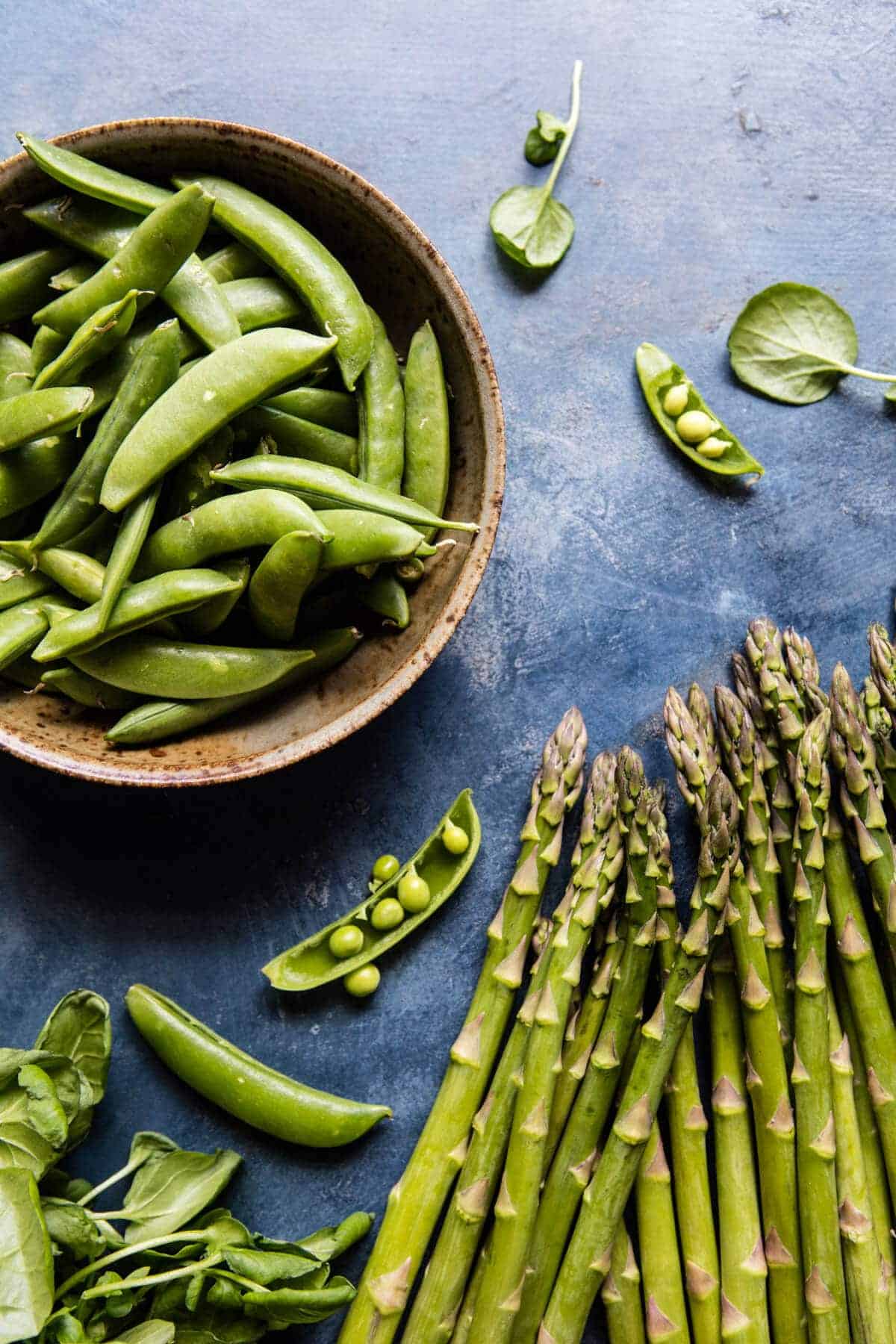 Super Green Pea and Asparagus Burrata Pizza | halfbakedharvest.com @hbharvest
