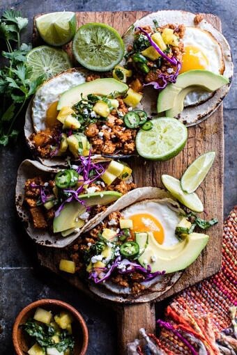 Breakfast Tacos Al Pastor | halfbakedharvest.com @hbharvest