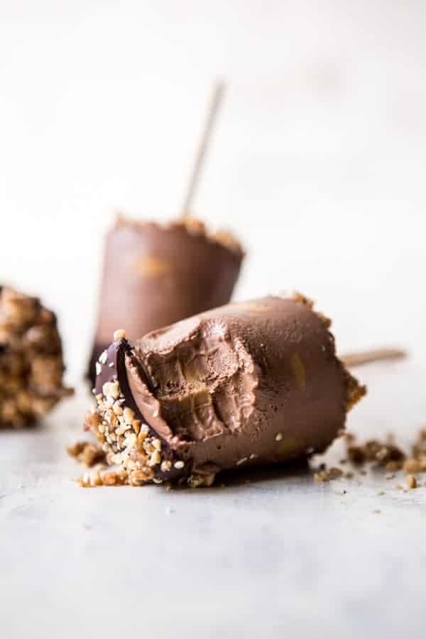 Peanut Butter Swirled Chocolate Fudge Popsicles | halfbakedharvest.com @hbharvest